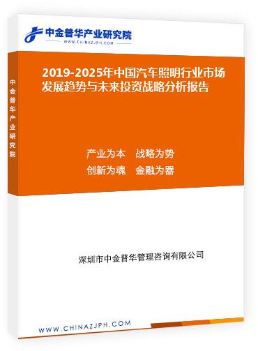 2019-2025年中國(guó)汽車照明行業(yè)市場(chǎng)發(fā)展趨勢(shì)與未來投資戰(zhàn)略分析報(bào)告